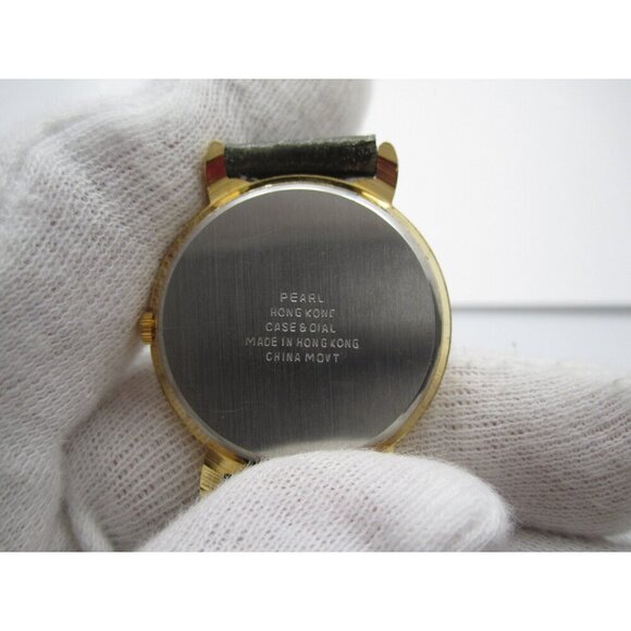 Vtg Pearl Rotating Heart Quartz WR Analog 31mm Round Watch (H729) "New Battery" - Picture 3 of 9